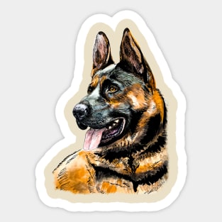 German shepherd Sticker